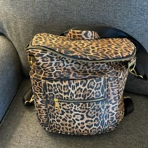 fawn design leopard diaper bag